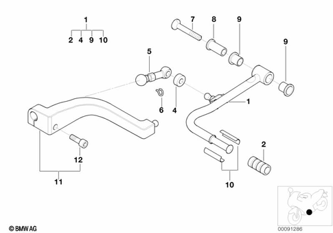 Outside Shift-Control Components for 2003 BMW-Motorrad R 1150 RT #0