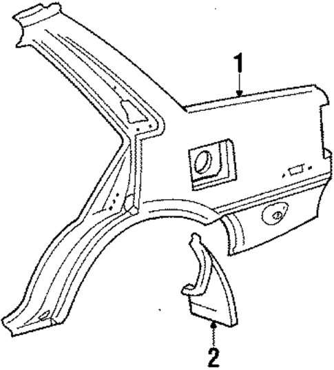 Quarter Panel for 1986 Toyota Corolla #0