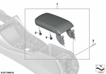 51166841547 - : Armrest, Center Console, Leather for BMW Image