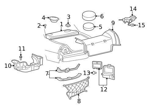 Interior Trim - Rear Body for 2005 Mercury Grand Marquis #0