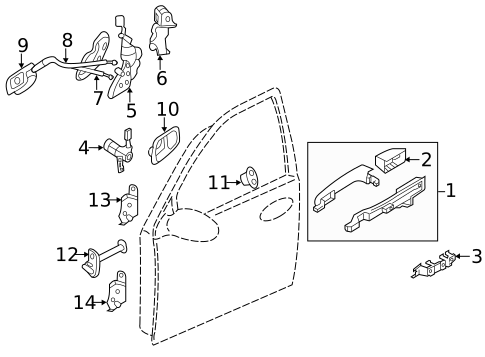 Front Door for 2014 Kia Sedona #0