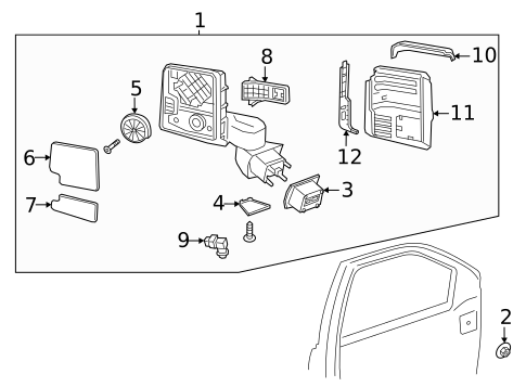 Outside Mirrors for 2021 GMC Sierra 3500 HD #4