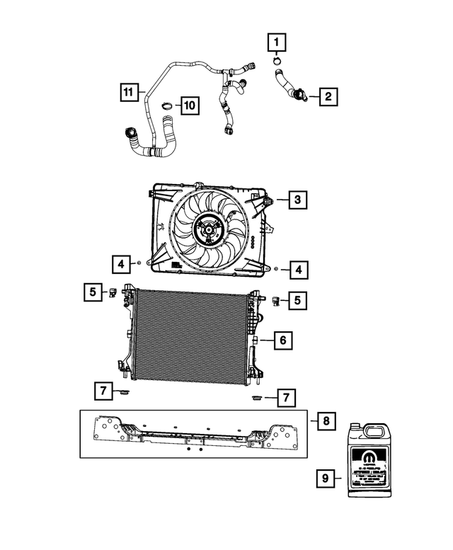 68427529AA - Cooling: Hose Clamp for Mopar Image