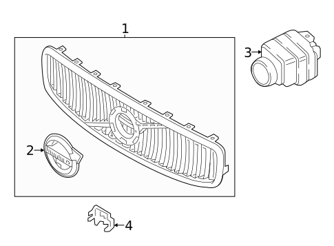 Grille for 2020 Volvo S60 #0