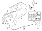 7147169847 - Body: Wheelhouse Liner Nut for BMW Image