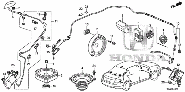 Radio Antenna - Speaker for 2012 Honda Accord #0