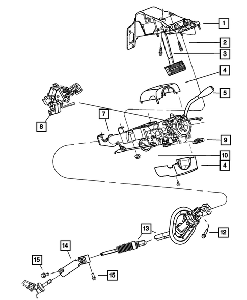 Steering Column and Intermediate Shaft for 2009 Dodge Ram 1500 #0