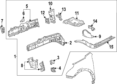 Structural Components & Rails for 2024 Buick Envision #4