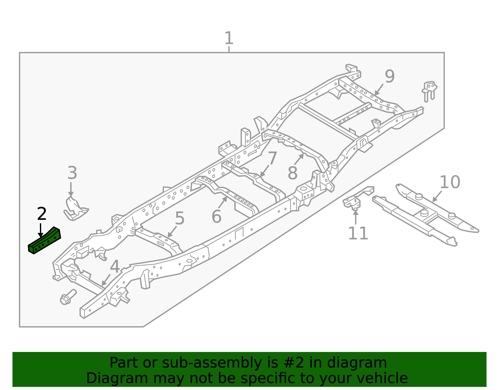 50177-7S030 - High-Quality Frame Rail End for 2017-2018 Nissan TITAN ...