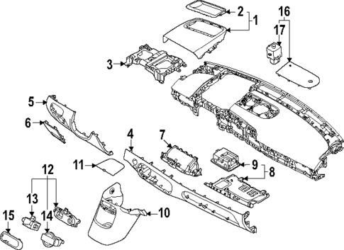 Instrument Panel Components for 2025 Genesis GV60 #0