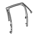 84150963 - : Rear Driver Side Door Window Weatherstrip for Cadillac: CT6 Image