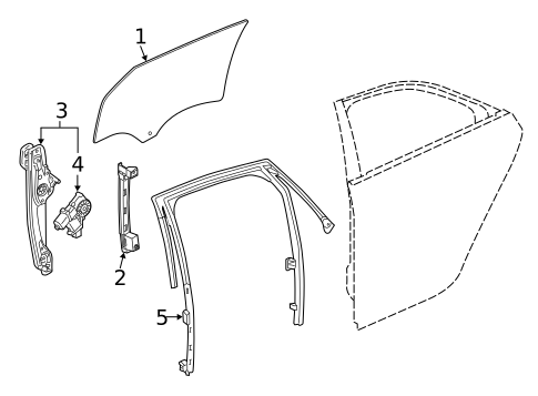 Rear Door for 2019 Cadillac CT6 #0
