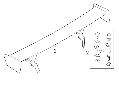 Spoiler for 2018 Subaru WRX STI #0