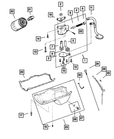 Engine Oiling for 2002 Dodge Dakota #0