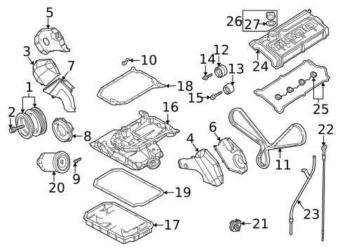 Engine Parts for 2000 Audi A4 #0