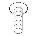 11589012 - Belts &amp; Cooling: Radiator Support Splash Shield Bolt for GM Image