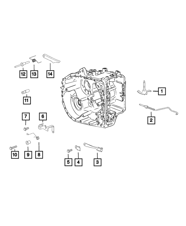 68110573AA - AS60T; 6 Speed; Automatic Transaxle: Manual Valve Lever for Mopar Image