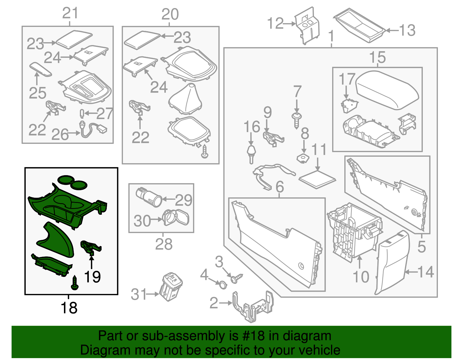 2016 Mazda CX-5 Cup Holder KA0G-64-630A-02 | QuirkParts 2016 Mazda CX-5 Cup Holder KA0G-64-630A-02 | QuirkParts
