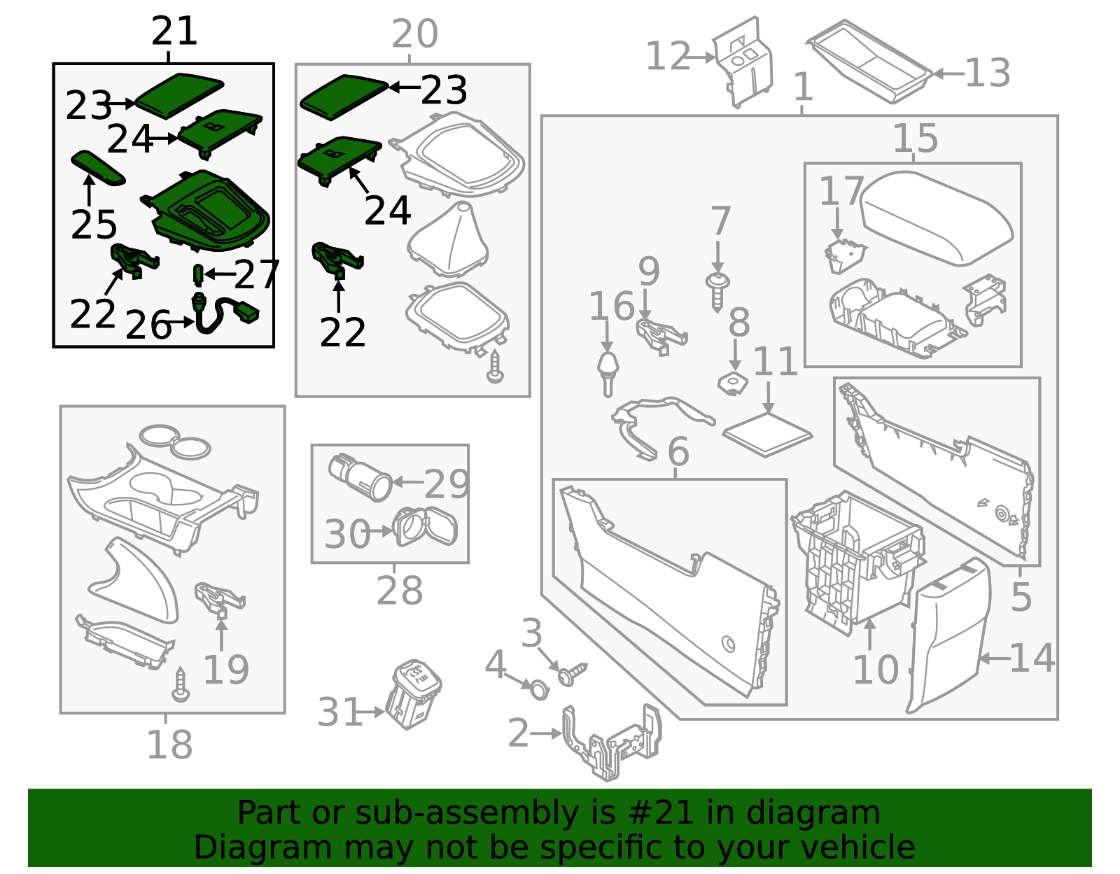 KD47-64-340C-02 - Shift Panel - 2013-2015 Mazda CX-5 | Mazda Parts