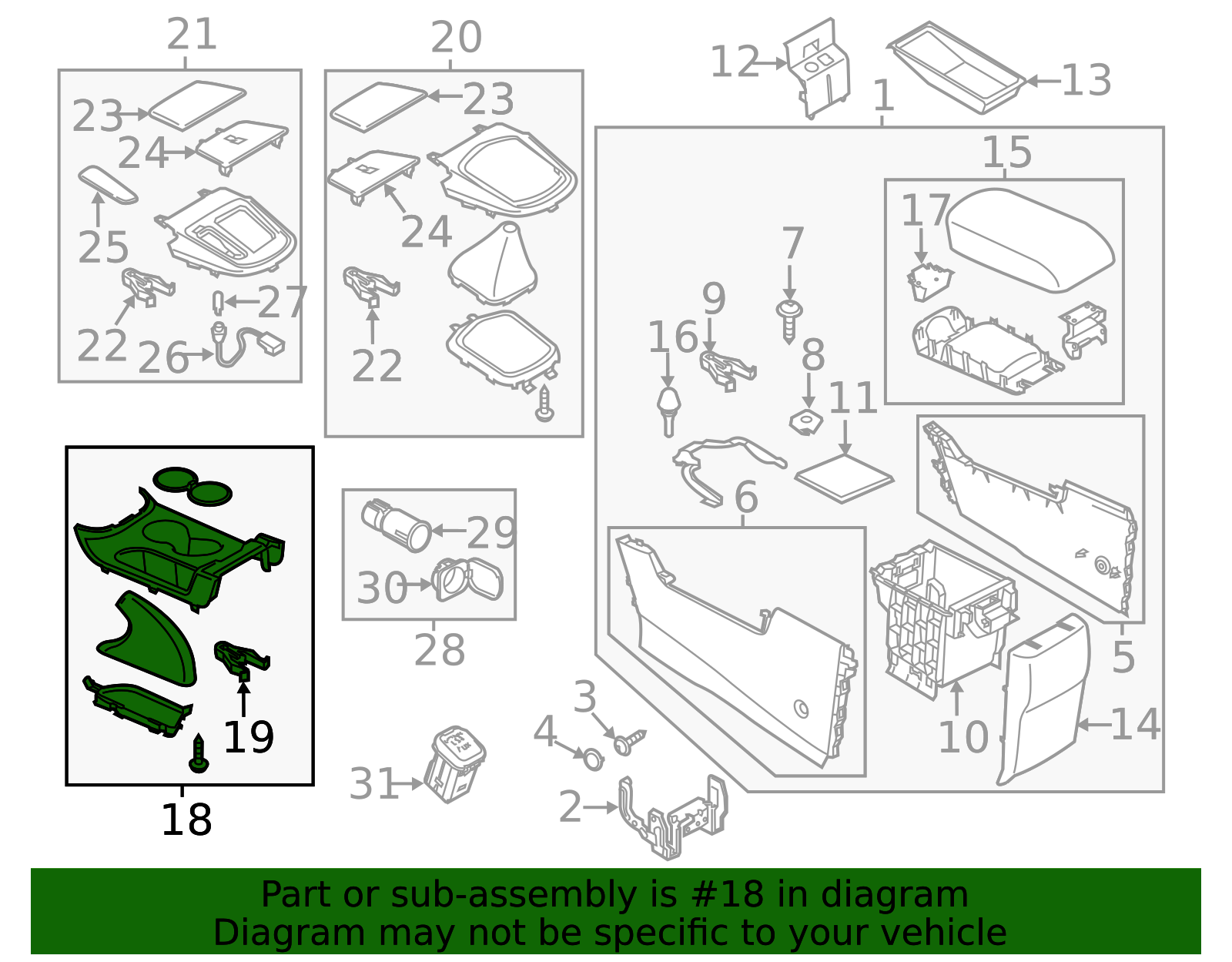 KA0G-64-630A-02 - Cup Holder - 2016 Mazda CX-5 | Mazda Parts Factor