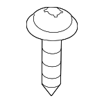 W20164999 - Body: Side Panel Screw for Mazda: 3, 5, 6, CX-3, CX-30, CX-5, CX-7, CX-70, CX-9, Millenia, MPV, MX-30 EV, MX-5 Miata, Protege, Protege5 Image image