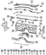 68584540AA - Body Sheet Metal Except Doors: Cowl Top Panel for Mopar Image