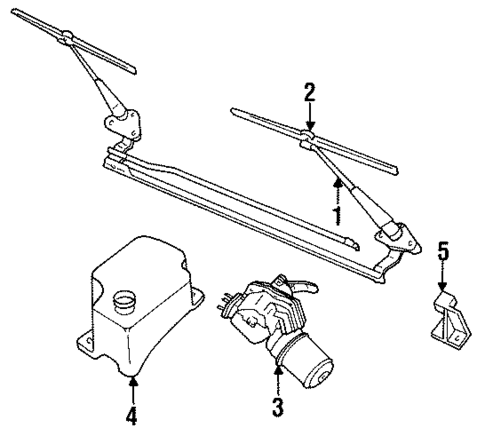 Wiper & Washer Components for 1986 GMC Caballero #0