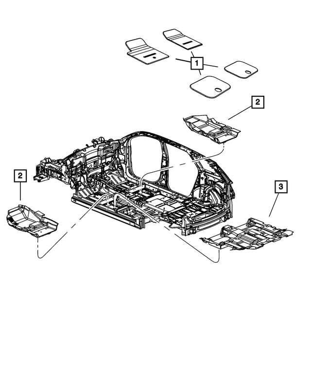 1PC451X9AD - : Mat Kit-Floor for Mopar Image
