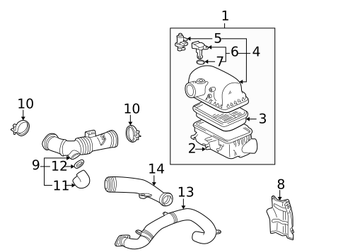 Air Intake for 2001 Toyota MR2 Spyder #0