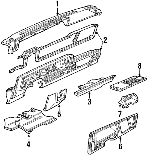 Instrument Panel for 1986 Oldsmobile Toronado #0