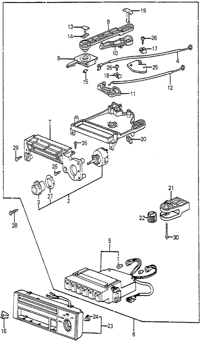 Heater Lever for 1984 Honda Accord #0