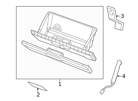 Glove Box for 2014 Dodge Avenger #0