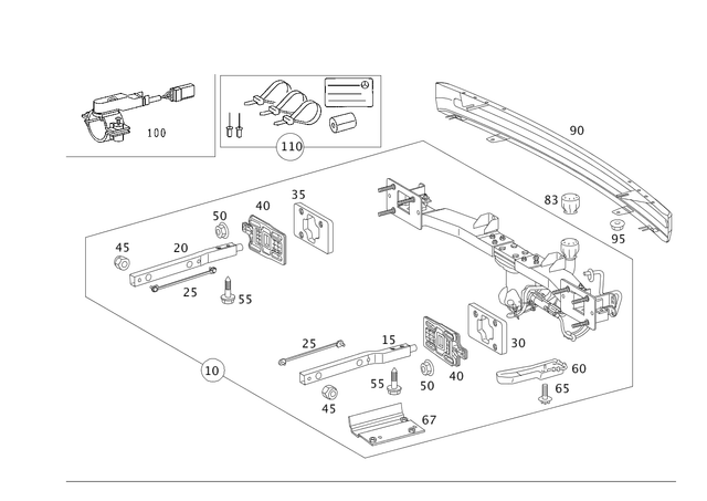 910105006016 - Trailer Coupling: Hexagon Head Bolt for Mercedes-Benz Image image