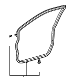 6786148021 - Body: Door Weather-strip for Toyota: Highlander Image