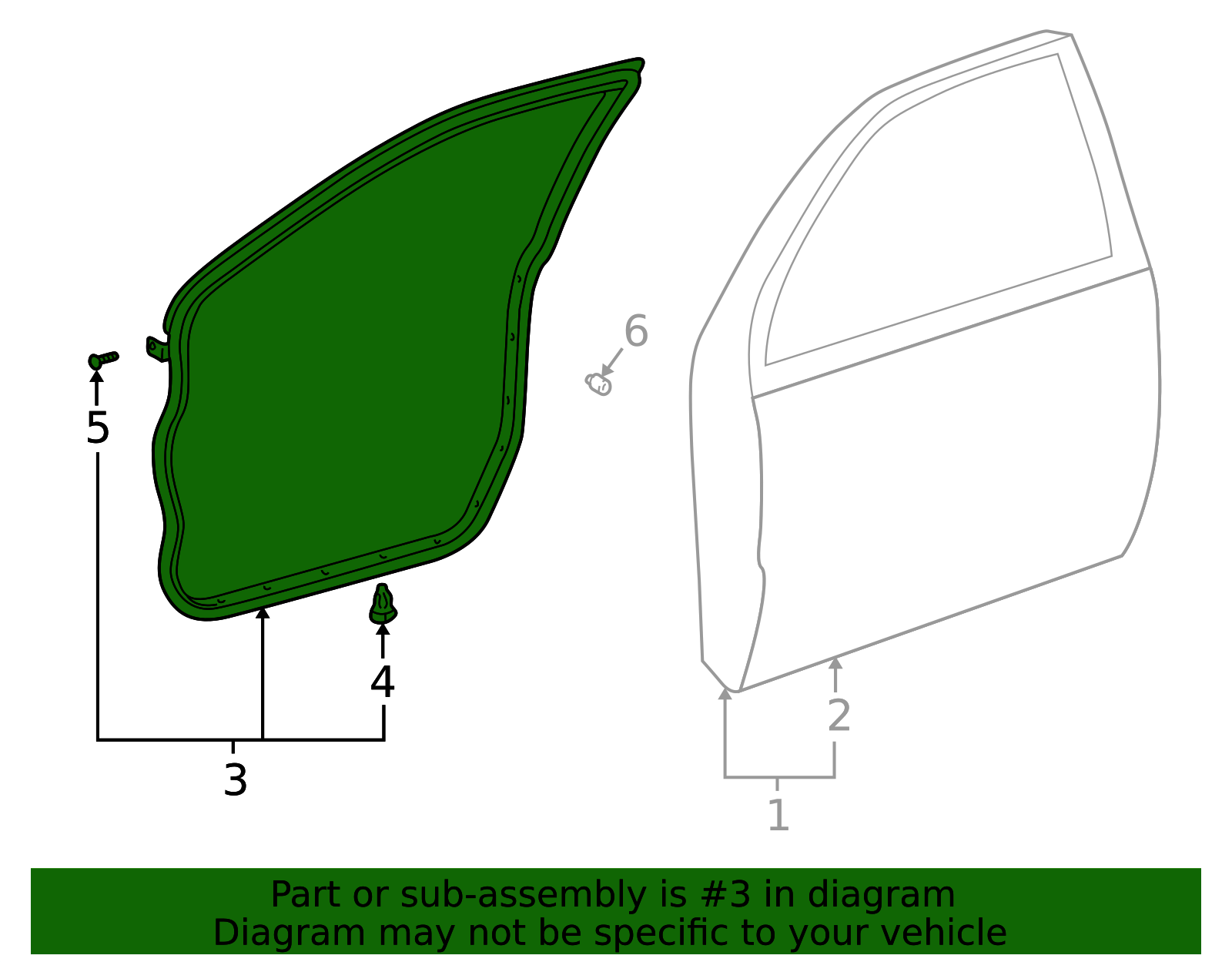 Genuine Official Toyota Door Seal (Left, Front) part# 67862-48021