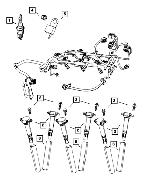 Ignition - Spark Plugs, Cables, Coils and Glow Plugs for 2008 Chrysler Pacifica #0