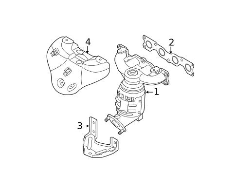 Exhaust Manifold for 2011 Kia Sorento #0
