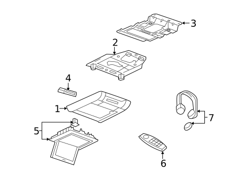 Entertainment System Components for 2008 Saturn Outlook #1