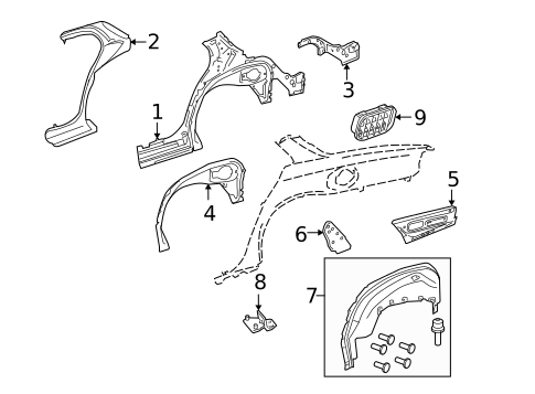 Inner Components for 2009 Jaguar Vanden Plas #0