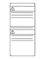 98281AG02A - Body: Air Bag Label for Subaru Image