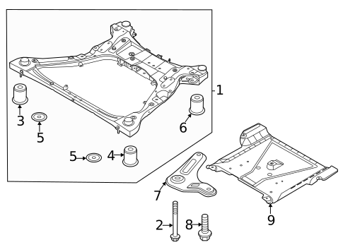 Suspension Mounting for 2023 Kia Sportage #0