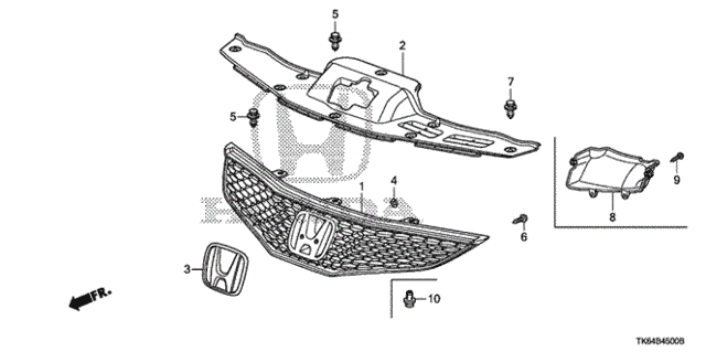 Front Grille for 2012 Honda Fit #0