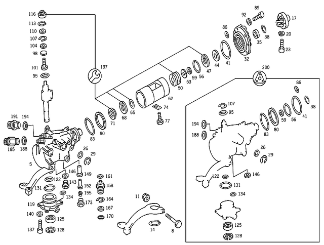 308676010017 - Steering: Screw for Mercedes-Benz Image image