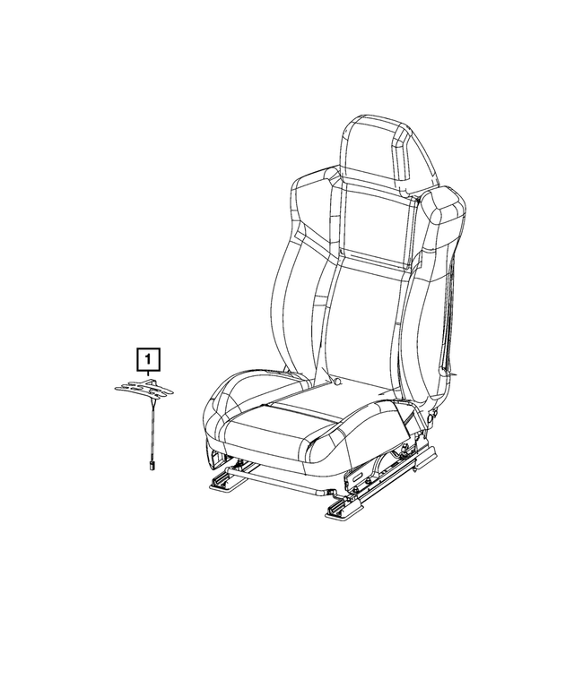 68243482AA - Electrical: Seat Belt Reminder Sensor for Mopar Image image