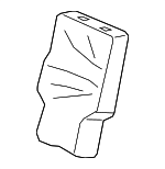 81921THRA41ZC - : 2018-2020 Honda Odyssey - Cover Center Seat-Back Trim *NH781L* (Leather) (Mocha Gray) for Honda: Odyssey Image