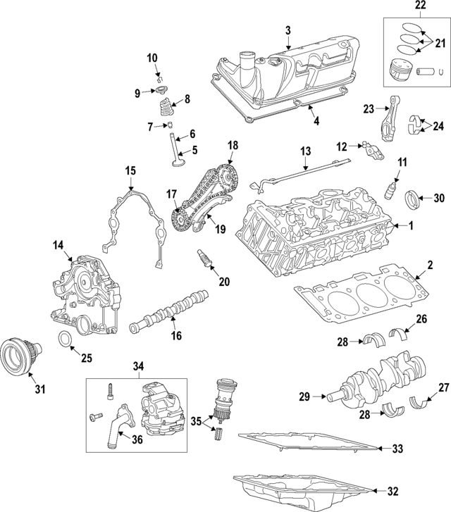 LR004231 - : Engine Crankshaft Main Bearing for Land-Rover Image