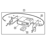 82208166 - Mopar Accessories - Component Parts: Cd Changer - 10 Disc Player Package for Mopar Image