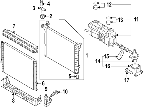 Radiator & Components for 2024 Genesis Electrified G80 #0