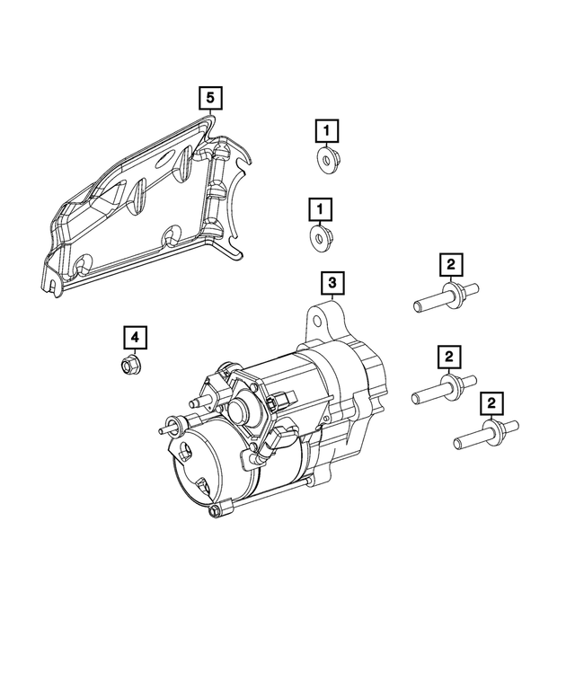 5035457AB - Electrical: Starter Shield for Mopar Image