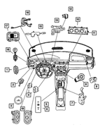 4608505AD - Electrical: Mirror Switch for Mopar Image